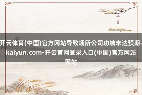 开云体育(中国)官方网站导致场所公司功绩未达预期-kaiyun.com-开云官网登录入口(中国)官方网站