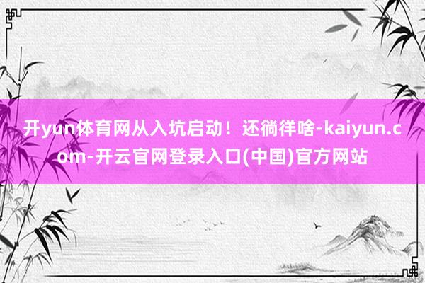 开yun体育网从入坑启动!还徜徉啥-kaiyun.com-开云官网登录入口(中国)官方网站