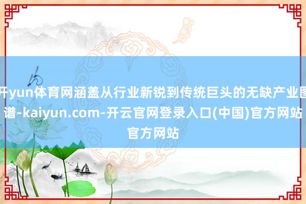 开yun体育网涵盖从行业新锐到传统巨头的无缺产业图谱-kaiyun.com-开云官网登录入口(中国)官方网站
