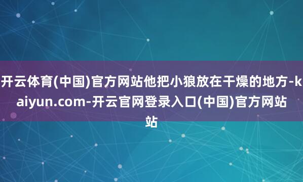 开云体育(中国)官方网站他把小狼放在干燥的地方-kaiyun.com-开云官网登录入口(中国)官方网站